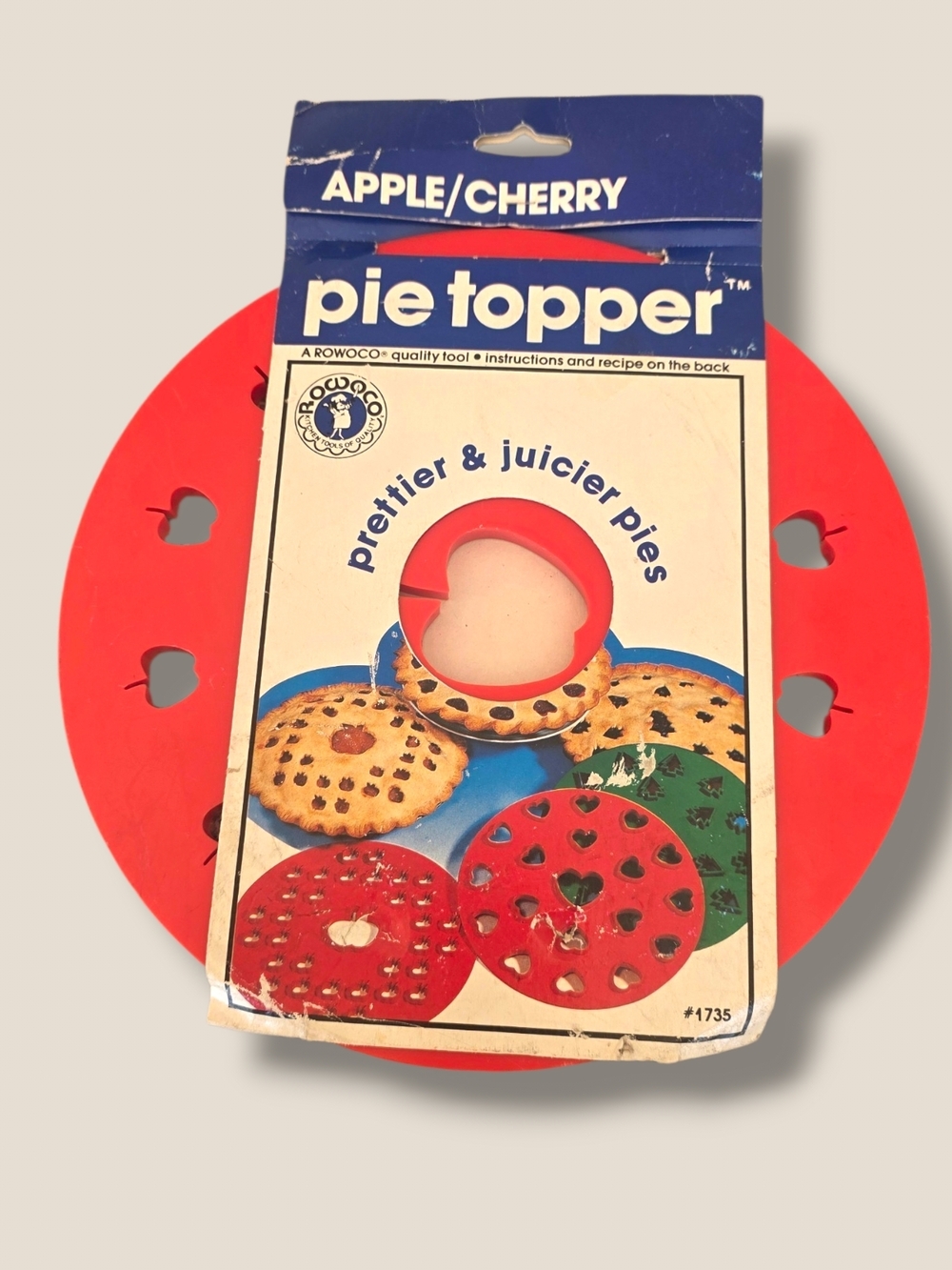 pie topper™ Apple/Cherry Red Pie Topper - Vintage